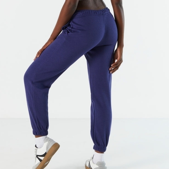 New Urban Planet Navy Blue Sweatpants Size Large Womens Joggers Blue Sweats - Picture 1 of 5